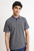 The Grey Waffle Knit Polo